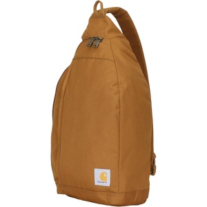 Carhartt Durable Sling Bag, Crossbody Backpack with Side Release Buckle, Tablet Sleeve and Adjustable Strap, Black(Carhartt Brown)