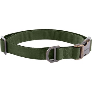 Carhartt Field Dog Collar, Fully Adjustable, Durable 600-Denier Fabric W/Reflective Wordmark for Visibility, Carhartt Brown, Medium(Oak Leaf)