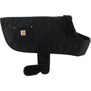 Carhartt Firm Duck Dog Chore Coat, Insulated Weather Resistant Jacket for Cold and Windy Conditions, Black, Large(Black)