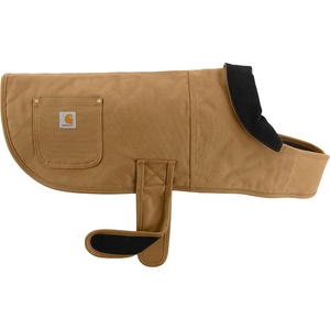 Carhartt Firm Duck Dog Chore Coat, Insulated Weather Resistant Jacket for Cold and Windy Conditions, Black, Large(Carhartt Brown)