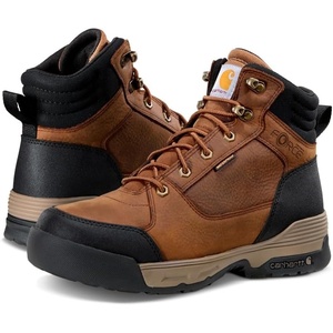 Carhartt Force HD 6″ Soft Toe Work Boots for Men – Waterproof, Slip Resistant, Insite Cushioned, Electrical Hazard Rated(Brown)
