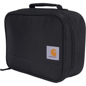 Carhartt Insulated Lunch Cooler For Men and Women, Fully Insulated Lunch Pale for Everyday Use, Carhartt Brown(4 Can (Black))
