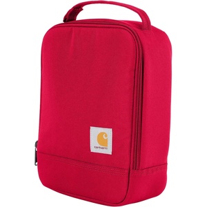 Carhartt Insulated Lunch Cooler For Men and Women, Fully Insulated Lunch Pale for Everyday Use, Carhartt Brown(Industry Red)