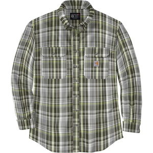Carhartt Men’s 104507 Flame-Resistant Force® Rugged Flex® Loose(Basil/Carhartt Gray)