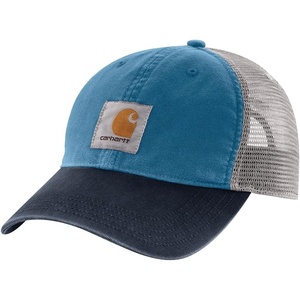 Carhartt Men’s Buffalo Sandstone Meshback Cap(Dark Tranquil Blue/Navy)