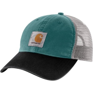 Carhartt Men’s Buffalo Sandstone Meshback Cap(Transformative Teal/Black)