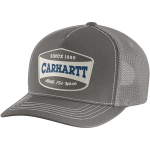 Carhartt Men’s Canvas Mesh-Back Patch Cap(Mud Gray)