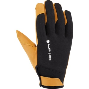 Carhartt Men’s Durable Water Repellent High Dexterity Glove(Black/Barley)