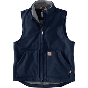 Carhartt Men’s FR Duck Mock Neck Vest(Dark Navy)