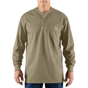 Carhartt Men’s FR Force Dearborn Loose LS Henley(Khaki)