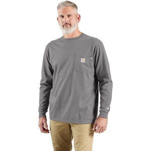 Carhartt Men’s FR Force Dearborn Loose LS T-Shirt(Asphalt)
