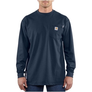 Carhartt Men’s FR Force Dearborn Loose LS T-Shirt(Dark Navy)