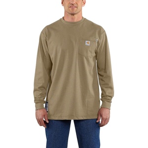 Carhartt Men’s FR Force Dearborn Loose LS T-Shirt(Khaki)