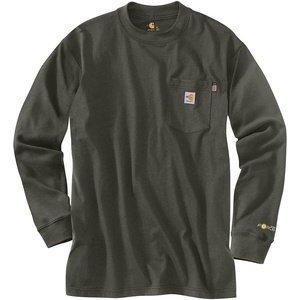 Carhartt Men’s FR Force Dearborn Loose LS T-Shirt(Olive)