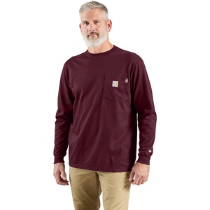Carhartt Men’s FR Force Dearborn Loose LS T-Shirt(Port)