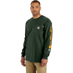 Carhartt Men’s FR Force Irvine Loose LS Logo T-Shirt(Mountain View)