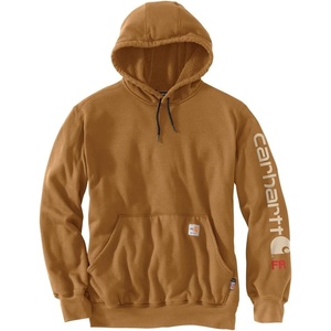 Carhartt Men’s FR Force Marquette Logo Sweatshirt(Carhartt Brown)