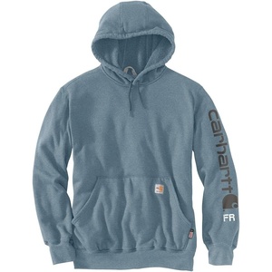 Carhartt Men’s FR Force Marquette Logo Sweatshirt(Rolling Thunder Heather)