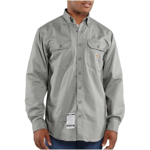 Carhartt Men’s FR Twill LS Shirt(Gray)