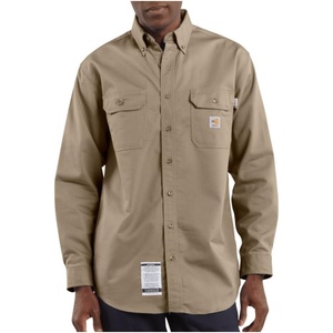 Carhartt Men’s FR Twill LS Shirt(Khaki)
