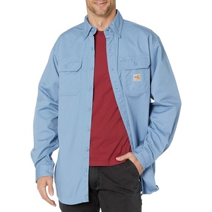 Carhartt Men’s FR Twill LS Shirt(Medium Blue Closeout)