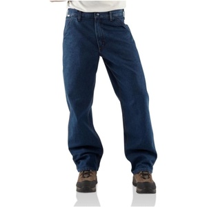 Carhartt Men’s Flame Resistant Signature Denim Dungaree(Denim)