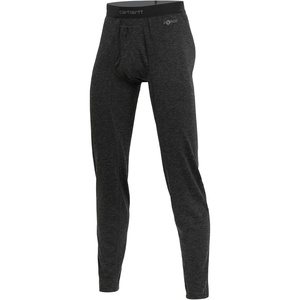 Carhartt Men’s Force Midweight Synthetic-Merino Wool Blend Base Layer Pant(Black Heather)