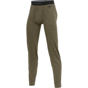 Carhartt Men’s Force Midweight Synthetic-Merino Wool Blend Base Layer Pant(Burnt Olive Heather)