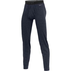 Carhartt Men’s Force Midweight Synthetic-Merino Wool Blend Base Layer Pant(Navy Heather)