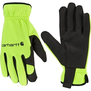 Carhartt Men’s GD0794M High Dexterity Open Cuff Glove(High Vis Lime)