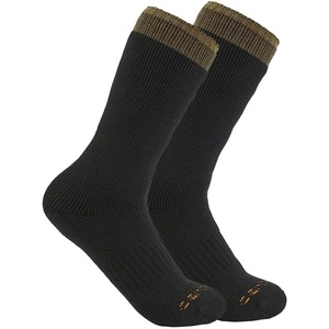 Carhartt Men’s Heavyweight Crew Sock (2-Pack)(Black)