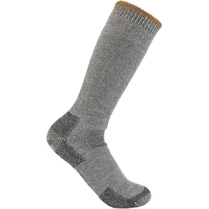 Carhartt Mens Heavyweight Wool Blend Boot Sock(Heather Grey)