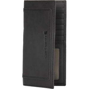 Carhartt Men’s Leather Triple Stitch Wallet, Durable Full-Grain Leather Bifold, Trifold & Rodeo Styles, Gifts for Men(Brown (Rodeo))
