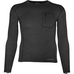 Carhartt Men’s MBL110 Base Force® Heavyweight Base Layer Crew(Black Heather)