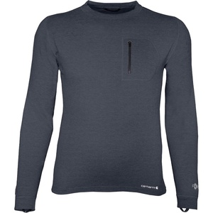 Carhartt Men’s MBL110 Base Force® Heavyweight Base Layer Crew(Dark Navy Heather)
