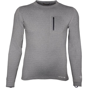 Carhartt Men’s MBL110 Base Force® Heavyweight Base Layer Crew(Shadow Heather)