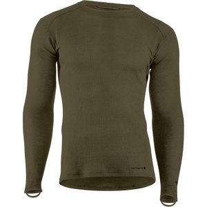 Carhartt Men’s MBL113 Base Force® Midweight Base Layer Classic Crew(Burnt Olive)