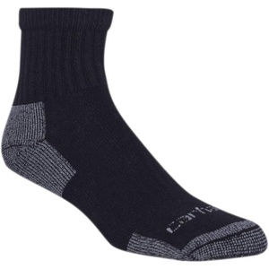 Carhartt Men’s Midweight Cotton Blend Quarter Sock 3 Pack(Carhartt Black)