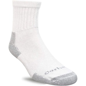 Carhartt Men’s Midweight Cotton Blend Quarter Sock 3 Pack(Carhartt White)
