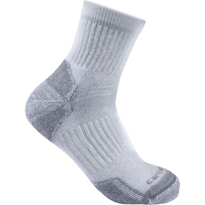 Carhartt Men’s Midweight Cotton Blend Quarter Sock 3 Pack(Grey)