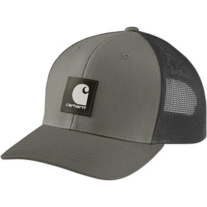 Carhartt Men’s Rugged Flex Twill Mesh-Back Logo Patch Cap(Dusty Olive)