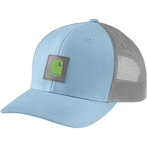 Carhartt Men’s Rugged Flex Twill Mesh-Back Logo Patch Cap(Moonstone)