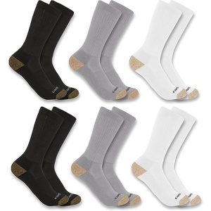 Carhartt Men’s SC1156M Midweight Crew Sock 6-Pack(Assorted 1)