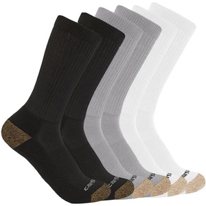 Carhartt Men’s SC1156M Midweight Crew Sock 6-Pack(Assorted 1 Multi)