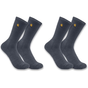 Carhartt Men’s SC2252M Force® Midweight Crew Sock 2-Pack(Bluestone)