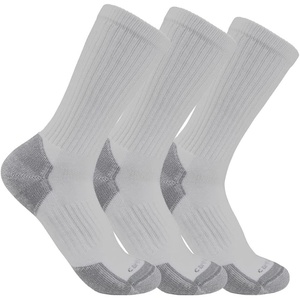 Carhartt Men’s SC6203M Midweight Cotton Blend Crew Sock 3-Pack(Grey)