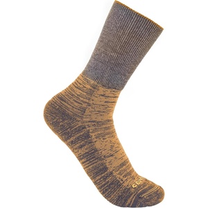 Carhartt Men’s SC9510M Twin Knit Heavyweight Diamond Plate Crew Sock(Amber Glow)