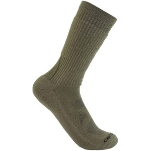 Carhartt Men’s SC9700M Midweight Merino Wool Blend Uniform Crew Sock(Army Green)