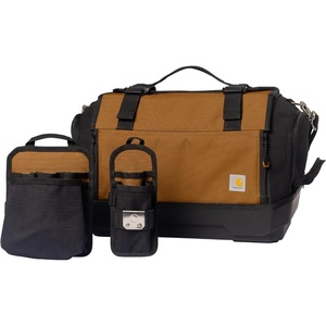 Carhartt Mens Station Tool Bag W/Adjustable Shoulder Straps, Durable, Water-Resistant Tool Organizer, Medium Tool Bag(Large Tool Bag)