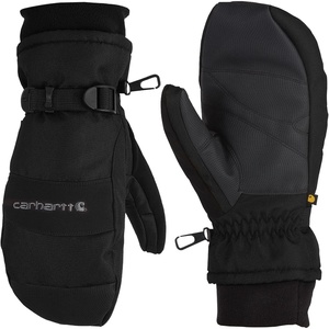 Carhartt Men’s Waterproof Insulated Knit Cuff Mitten(Black)